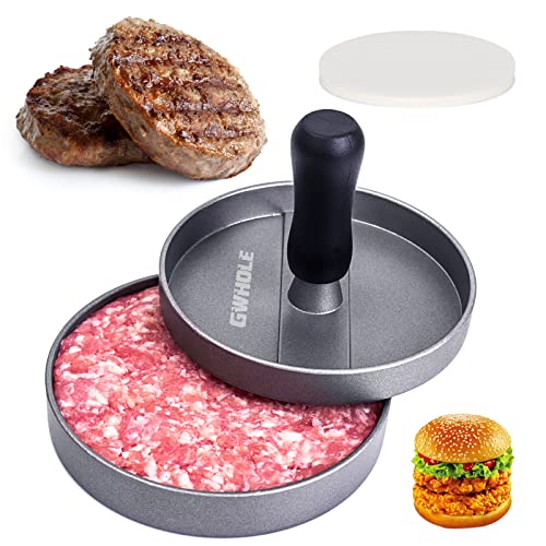 GWHOLE Non-Stick Burger Press Aluminum Hamburger...