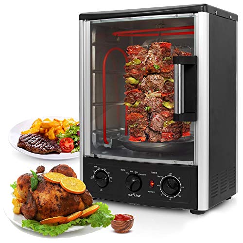 Nutrichef Upgraded Multi-Function Rotisserie Oven...