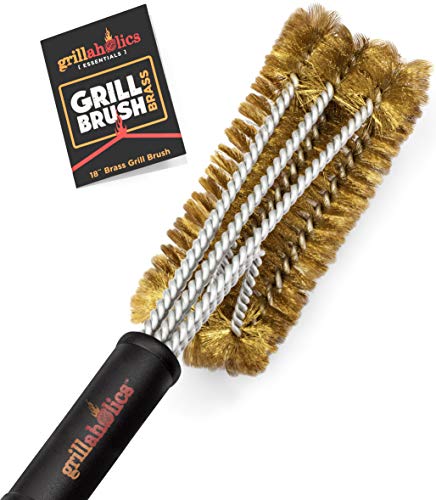 Grillaholics Essentials Brass Grill Brush - Softer...