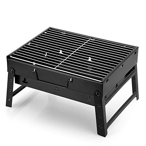 Uten Portable Charcoal Grill, Stainless Steel...