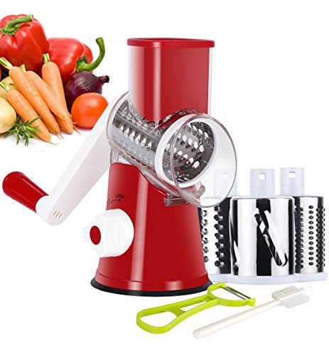 Ourokhome Rotary Cheese Grater Hand Crank, Kitchen...