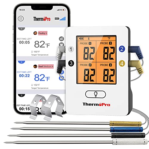 ThermoPro TP25 650FT Wireless Meat Thermometer...
