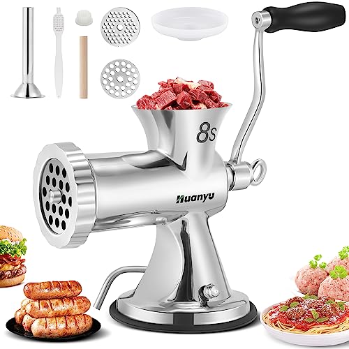 Huanyu Manual Meat Grinder Sausage Stuffer Filler...