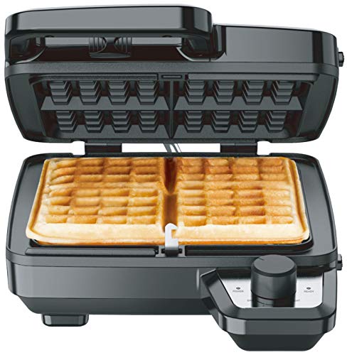 Elechomes Waffle Maker with Removable Plates,...