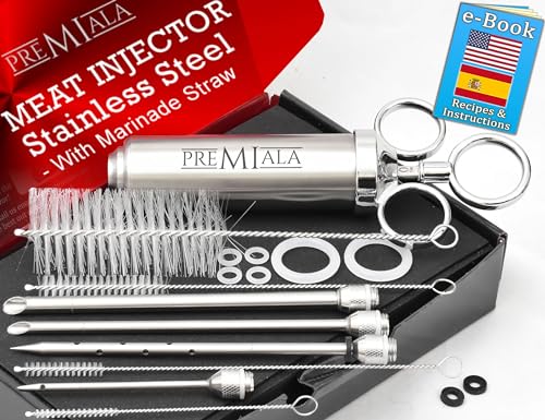 Premiala 304-Stainless Steel Meat Injector - With...