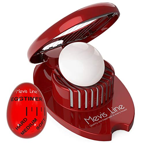 Mevis Line Egg Slicer for Hard Boiled Eggs and Egg...