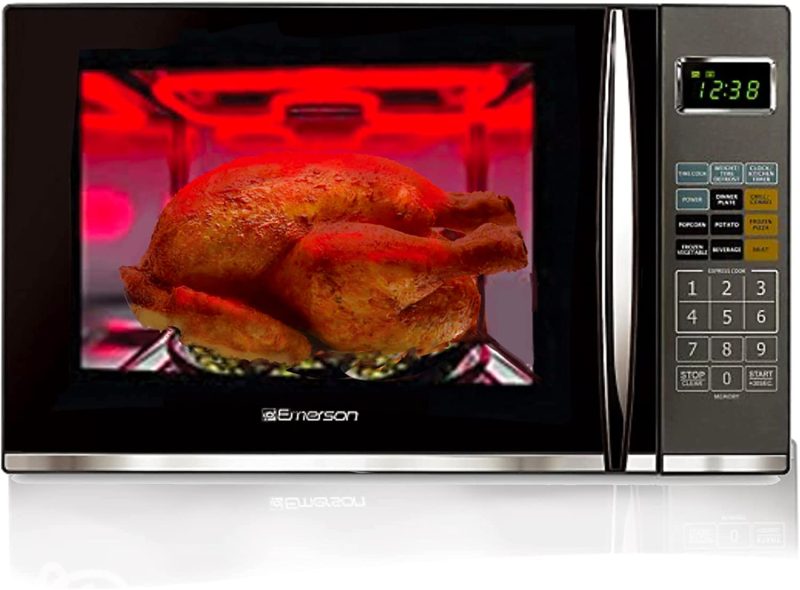Emerson 1.2 CU. FT. 1100W Griller Microwave Oven