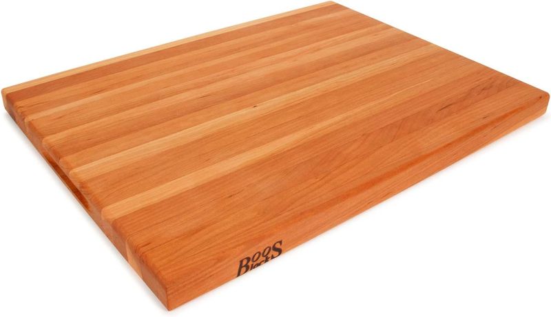 John Boos Block Cherry Wood Edge Grain Reversible Cutting Board