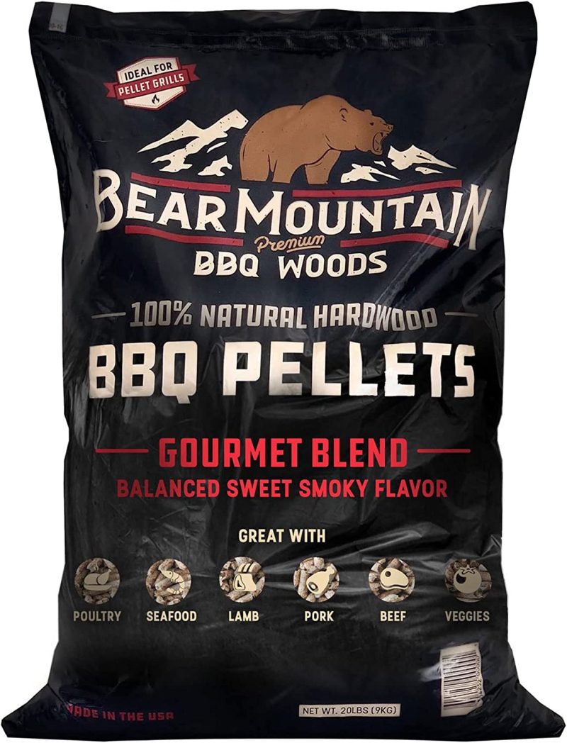 BEAR MOUNTAIN Premium BBQ WOODS 100% All-Natural Hardwood Pellets