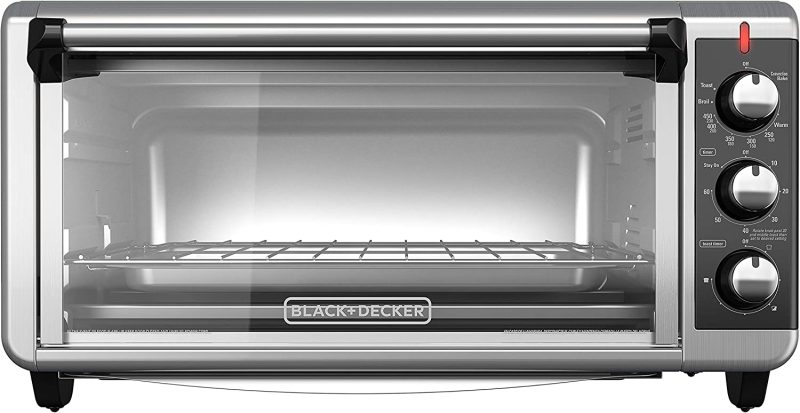 BLACK+DECKER TO3250XSB 8-Slice Extra Wide Convection Countertop Toaster Oven