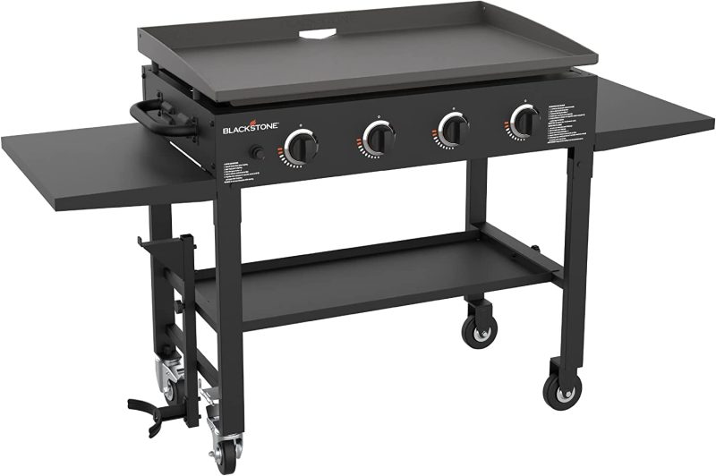 Blackstone 36 Inch Gas Griddle Cooking Station 4 Burner Flat Top Gas Grill
