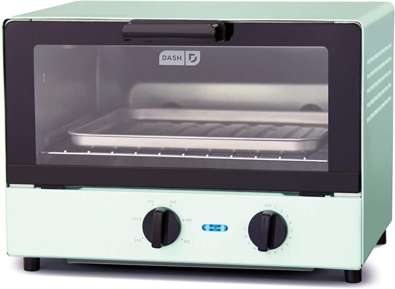 Dash DCTO100GBAQ04 Compact Toaster Oven Cooker with Baking Tray