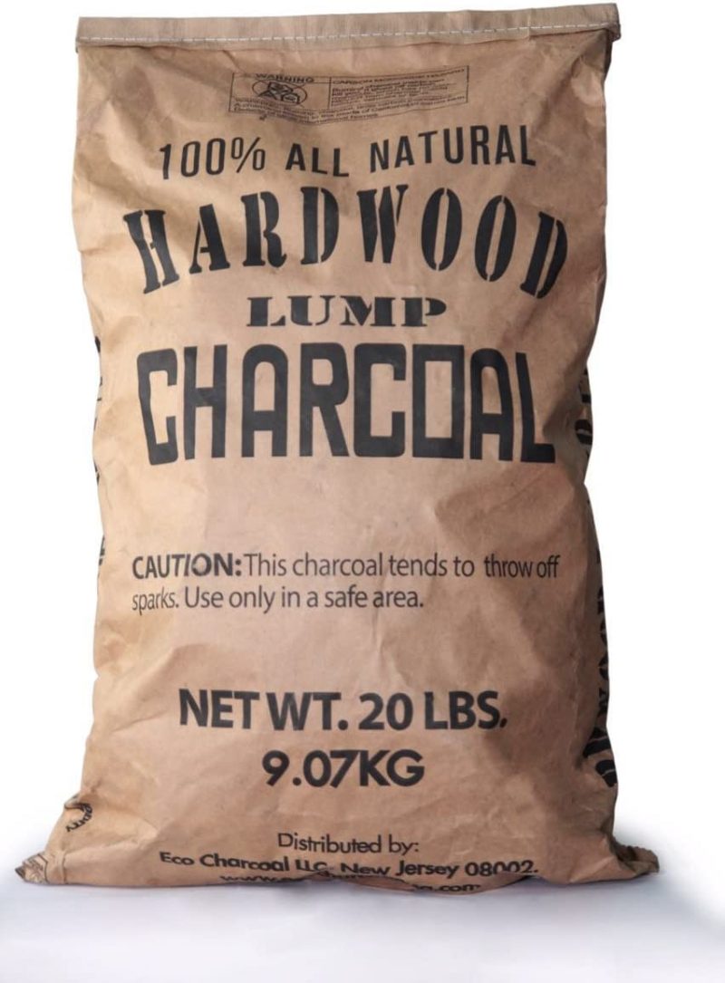 Eco Charcoal Mexican 20 LB Extra Large Super Premium All Natural Hardwood Lump Charcoal