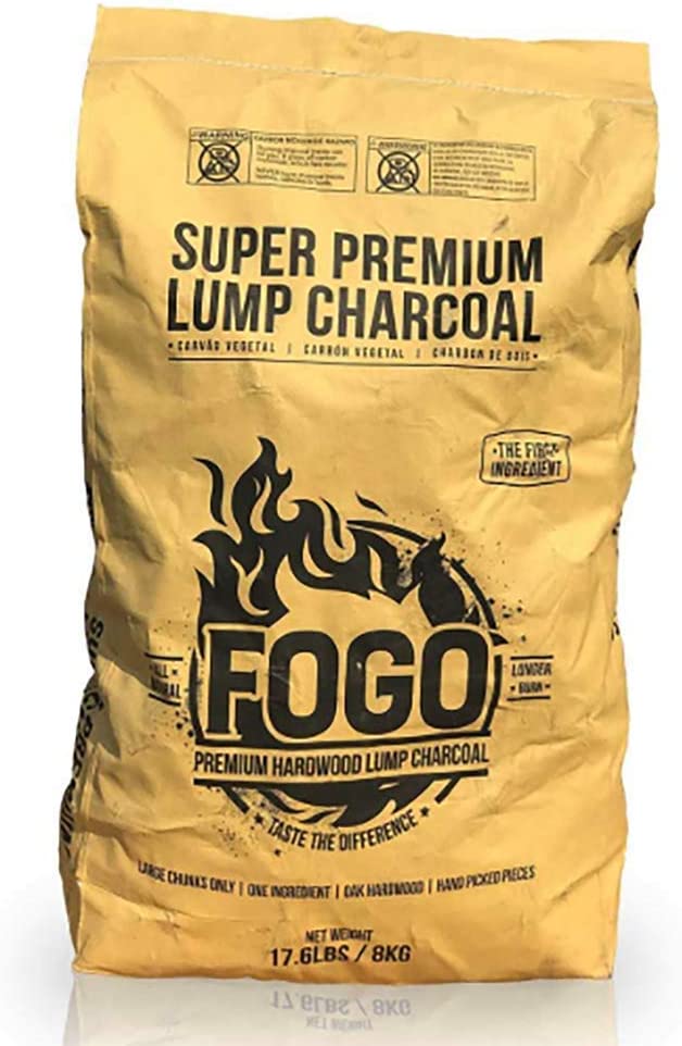 FOGO Super Premium Oak Restaurant Quality All-Natural Large Sized Hardwood Lump Charcoal