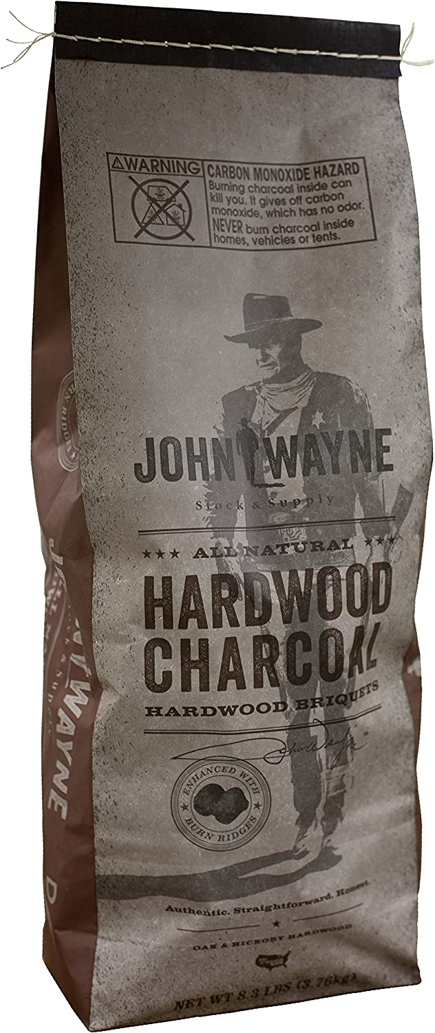 Fire & Flavor John Wayne Collection All Natural Hardwood Charcoal Briquets