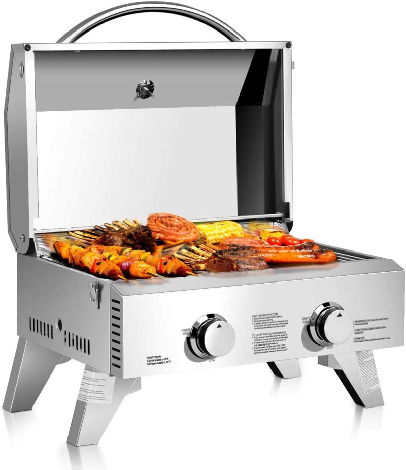 Giantex Portable Gas Grill with 2 Burner