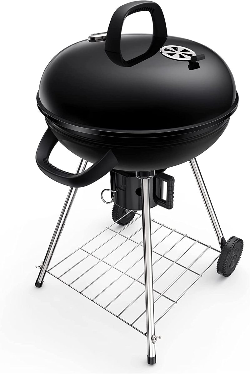 Kettle Charcoal Grill with Plated Steel Grates