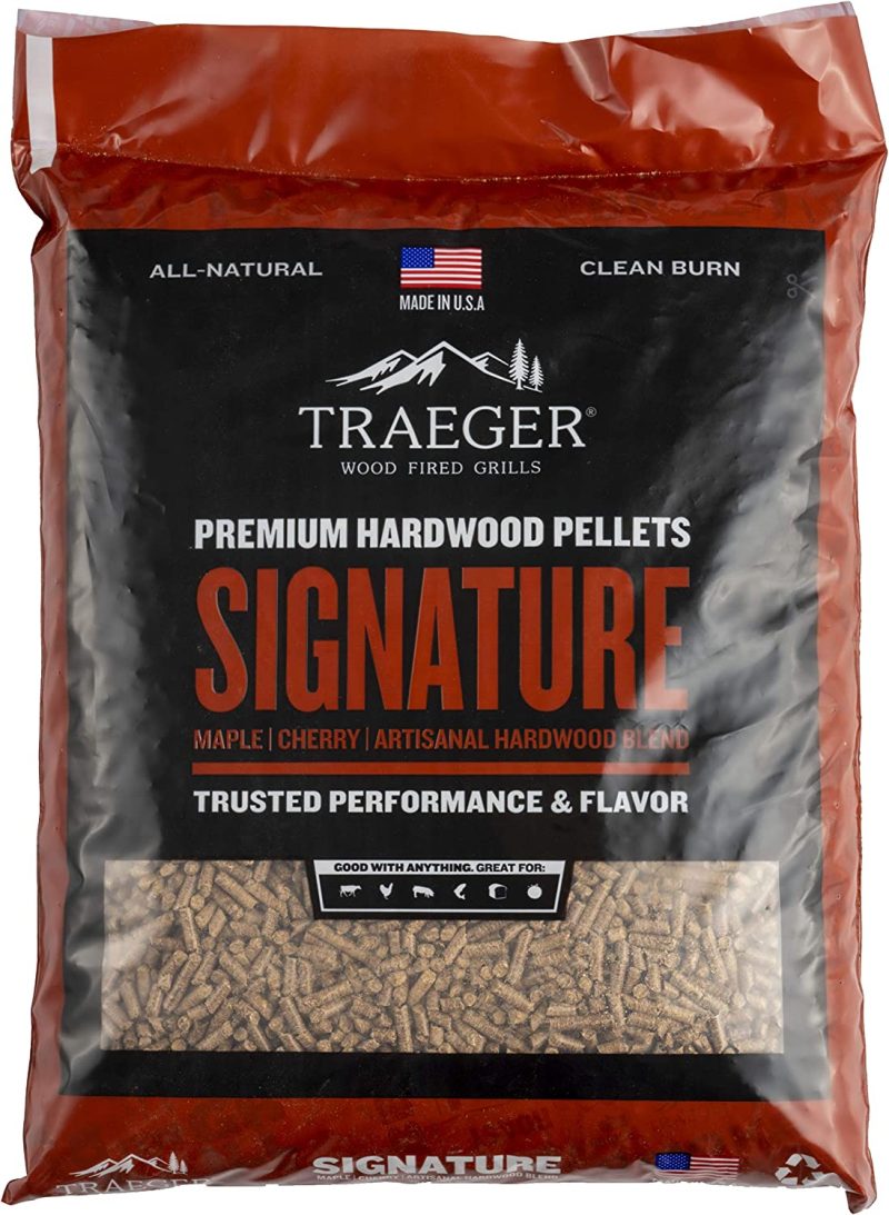 Traeger Grills Signature Blend 100% All-Natural Wood Pellets for Smokers