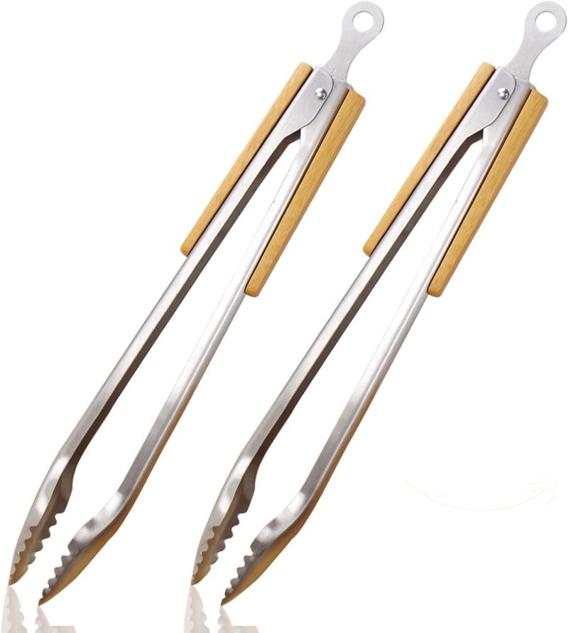 Extra Long Locking Barbeque Tongs